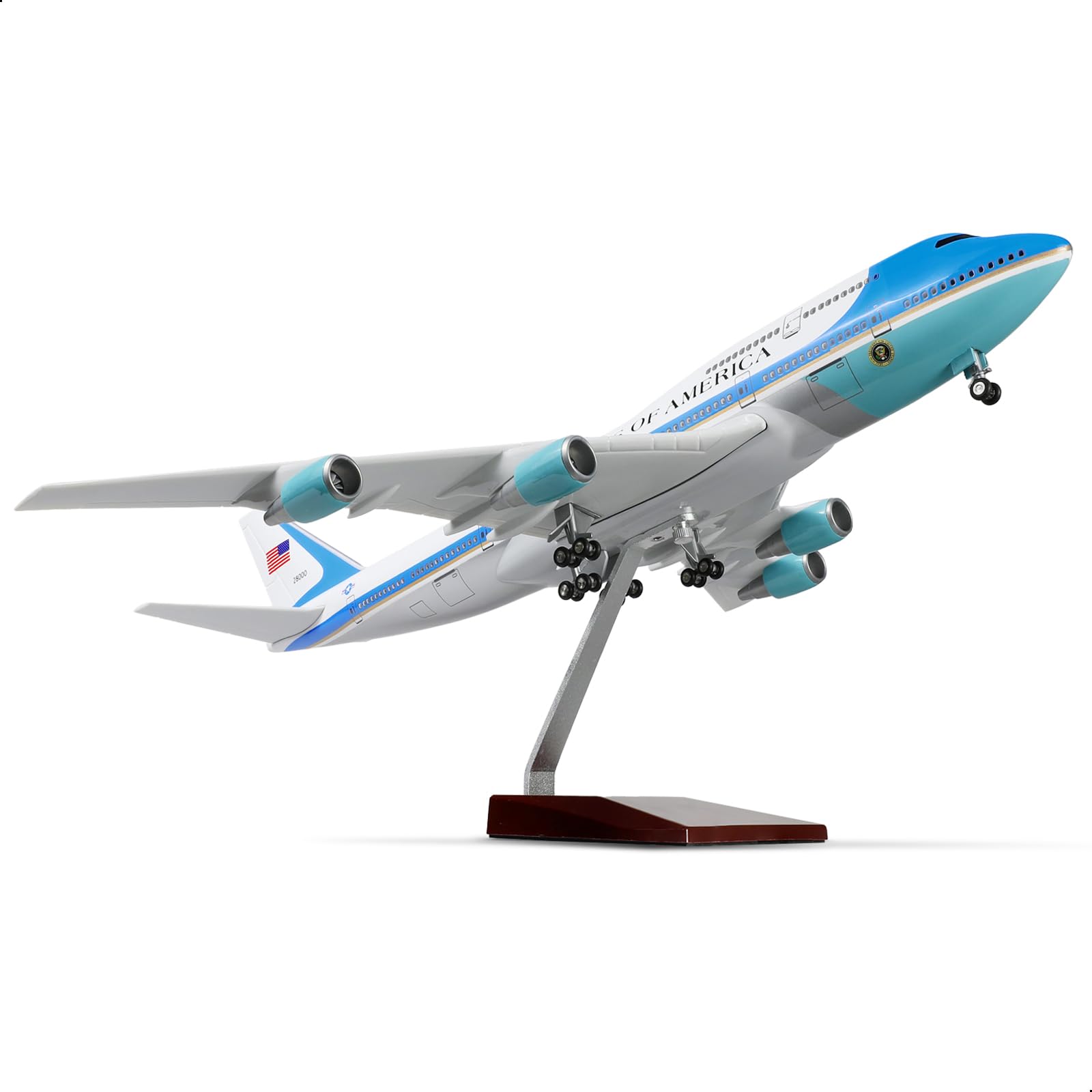 

QIYUMOKE Air Force One Scale Large Airplane Model Boeing 747 Diecast Airplane Model for Adults with Perfect Gift for Aviation Enthusiasts or as a