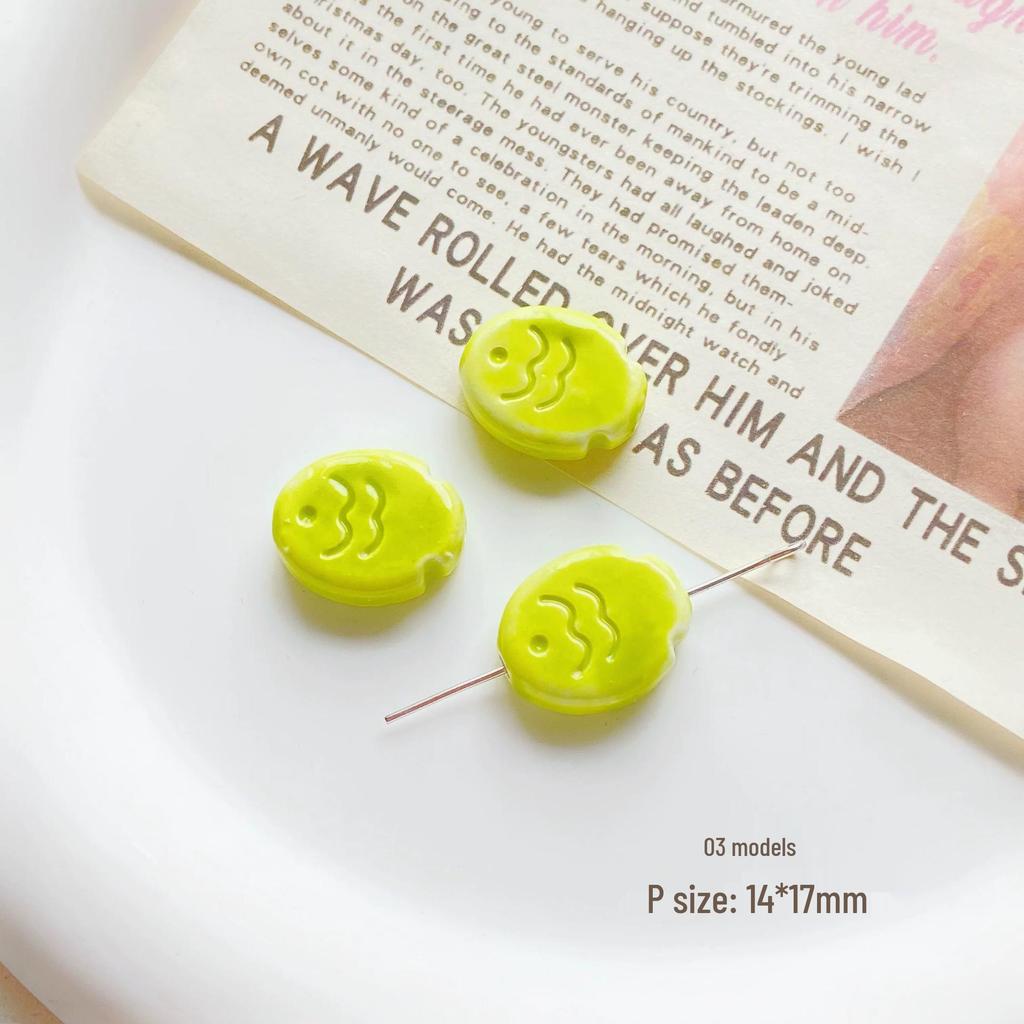 Colorful Ceramic Fish Beads for DIY Jewelry Making