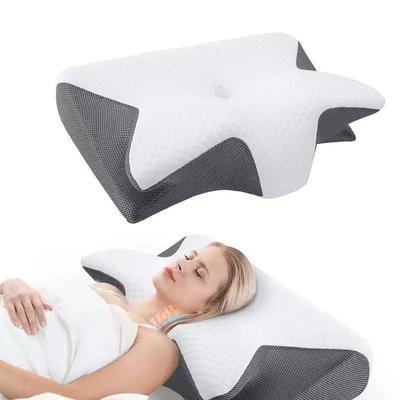 Polštář na krk s paměťovou pěnou Butterfly Sleep, pomalý odraz, pohodlný polštář na spaní z paměťové pěny, krční ortopedický masážní polštář na krk