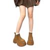 Martin Boots High-value Short Women's Autumn Single Boots New Thick-soled Heightening Travel Short Boots