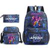 3Pcs/set Cartoon Printed Backpack with Shoulder Bag Pencil Case for Teenager Student Boy Girl School Bag Large Capacity Waterproof Bookbag Kid Gift
