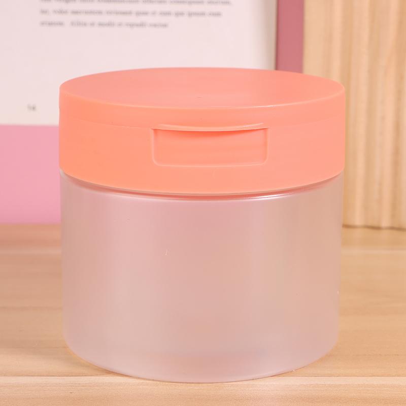 250/300/350 Ml Makeup Remover Cotton Cream Jar Lid Body Lotion Scrub Jar Cosmetic Container Travel Portable Bottle With Tweezers