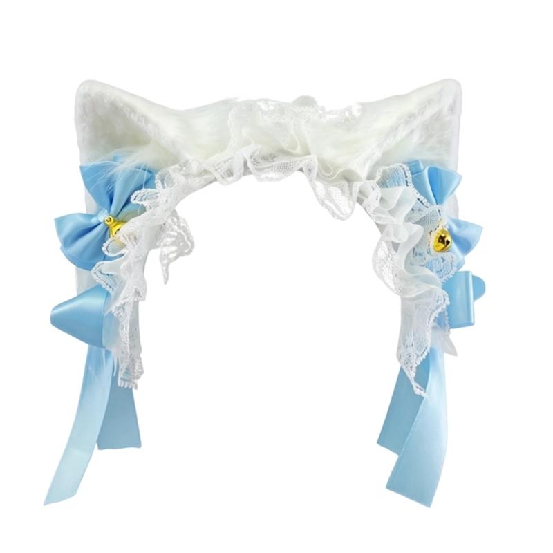 Plüsch Flauschige Katzenohren Haarreif für Mädchen Damen Halloween Cosplay Party Kostüm Süße Lolita Kopfschmuck Geschenke