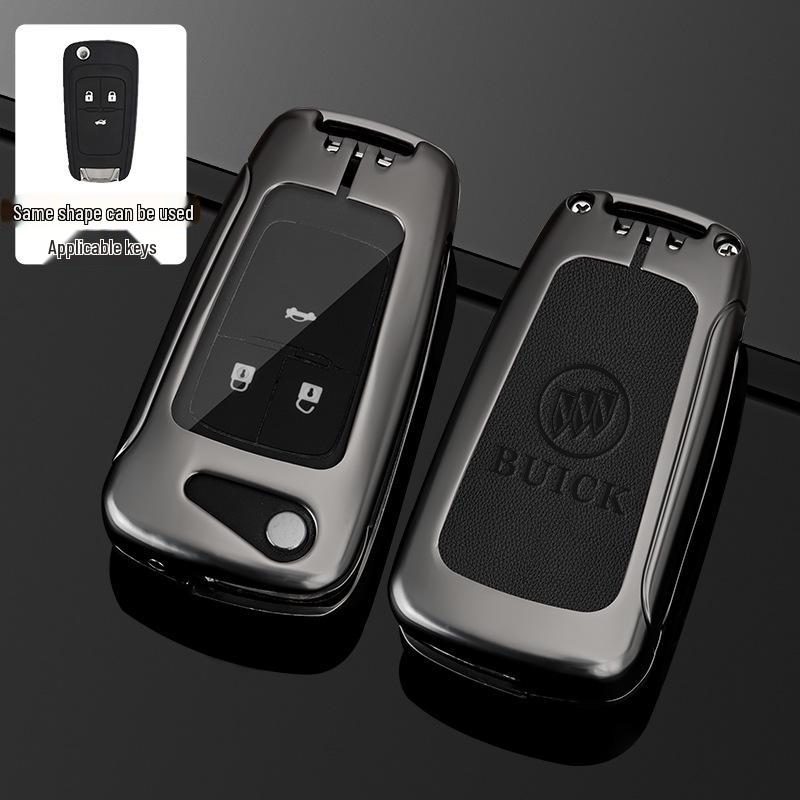 23 Buick Key Case for Regal, LaCrosse, GL8, Envision, and Enclave - Full Cover Key Bag with Buckle