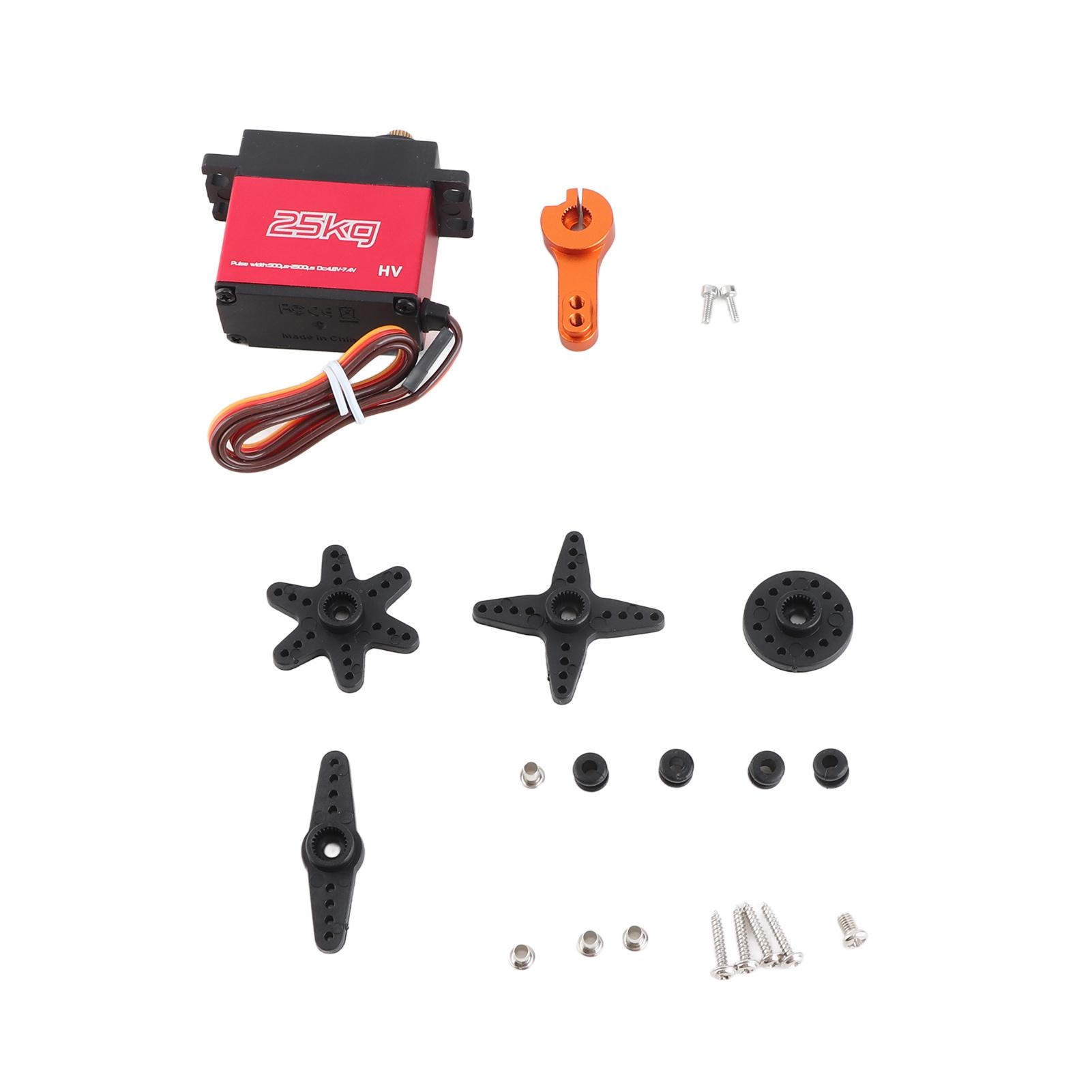 

25кг RC Цифровий Сервопривід Високий Крутний Момент Повністю Металевий RC Кермовий Механізм для 110 18 RC Автомобілів