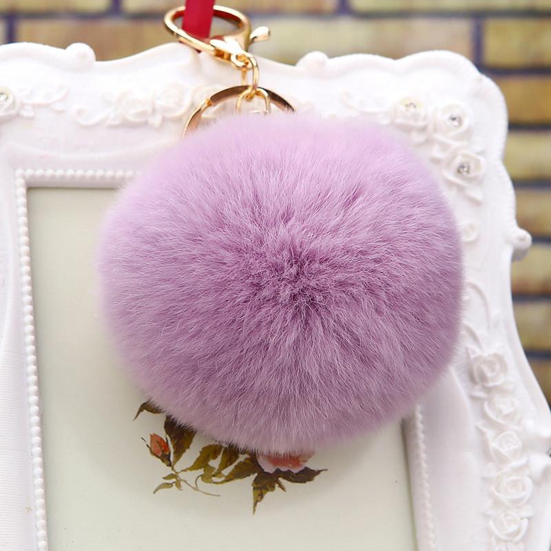 Rabbit Delightful Fur Keychain For Women Awesome Gift Idea With Beautiful Color Available Options