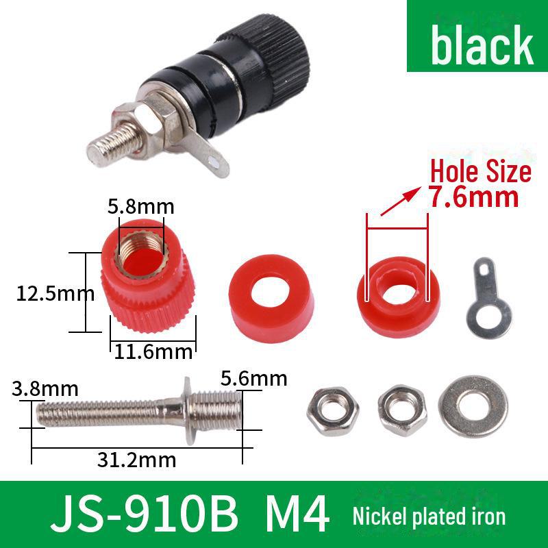 Kupferklemmenblock für Schweißmaschinen-Wechselrichter, Leistungsanschluss M6/M8/M10, Modell JS-333/555