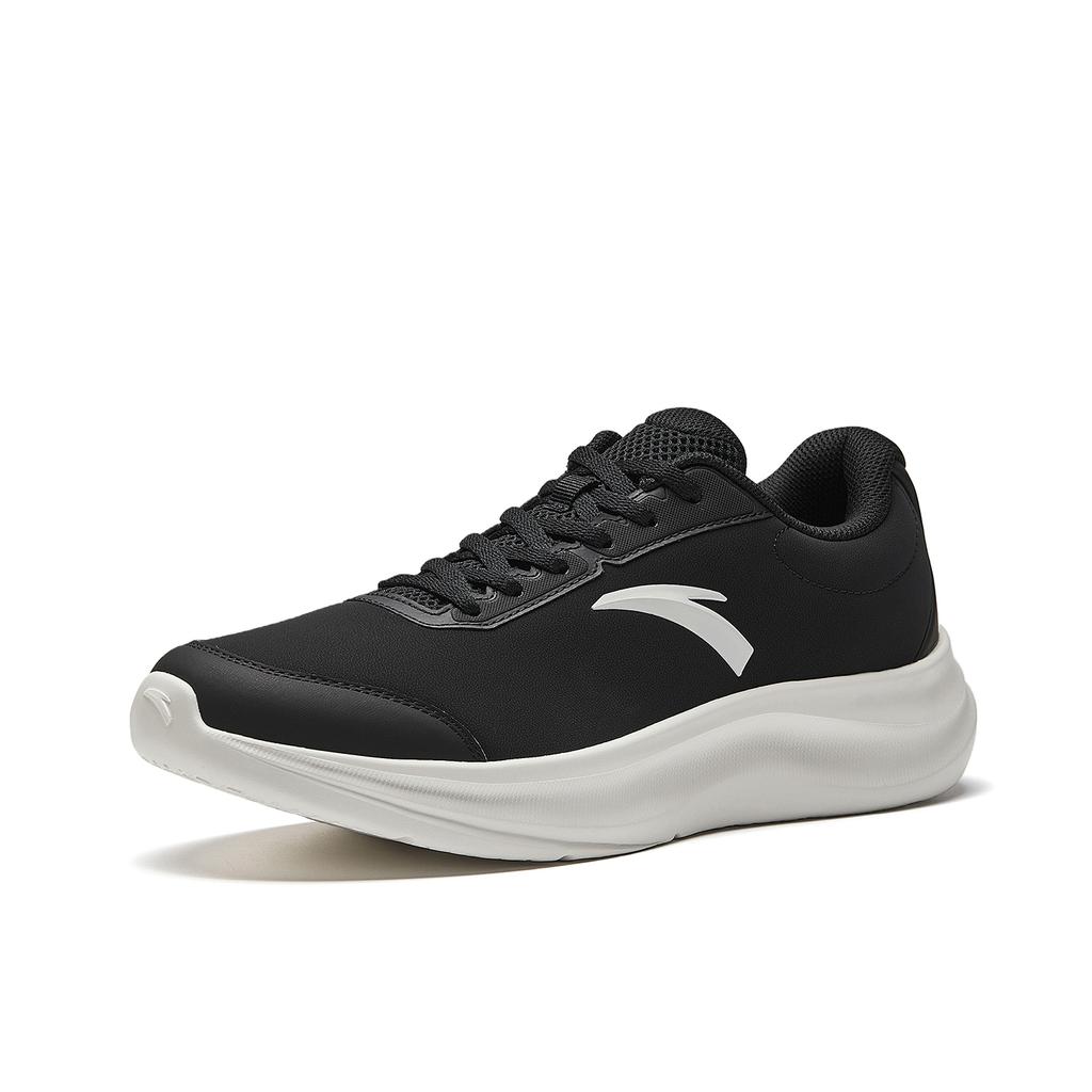 Anta Pantofi sport casual clasici, la modă, versatili, rezistenți la uzură, cu absorbție a șocurilor, cu talpă joasă, pentru alergare, bărbați, sneaker, negru, alb-ivoriu 912545505-7