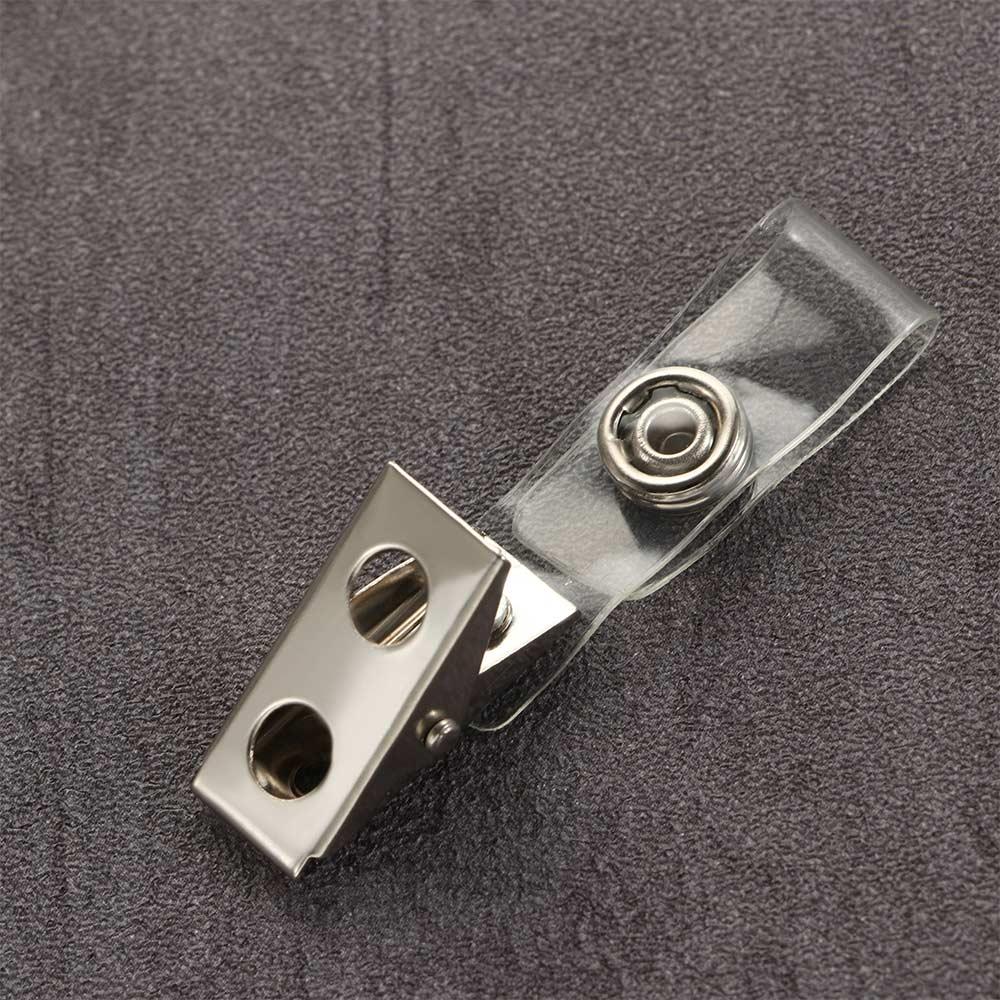 10 Stück Anti-Verlust für Ausweis-Kartenhalter, Schreibwaren-Rollenclip, Lanyard-Clips, Schlüssel-Namensschild-Lanyard-Clips
