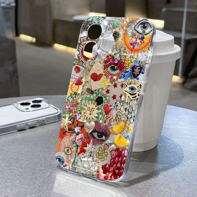 

Печатный ТПУ Чехол для телефона с полной защитой для iPhone 16 15 14 13 12 11 Pro Max XS X XR 7 8 Plus SE 2025 16E Прозрачный мягкий чехол For iPhone 16Pro Max