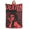 Flannel Throw Blanket Dexter Morgan Movies Warm Plush Blankets Soft Bedspread for Bed Living room Home Travel Sofa