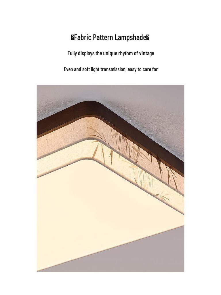 Song Dynasty Aesthetic Ceiling Light - New Chinese Style for Living Room, Bedroom & Study