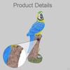 Parrot Figurine Animal Sculpture Crafts Bird Ornament Creative Tabletop Decoration Garden Statue for