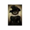 Dark Academia Decor Posters Animal Black Cat Wall Art Gothic Prints  Aesthetic Room Wall Decoration Canvas Painting Modern Decor