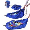 Hymyily Toy Storage Set of 2 Play Building Convenient for Going Easy To Clean Super Large Waterproof Large Bag, (Large + Small), Children's Mat, Toys,