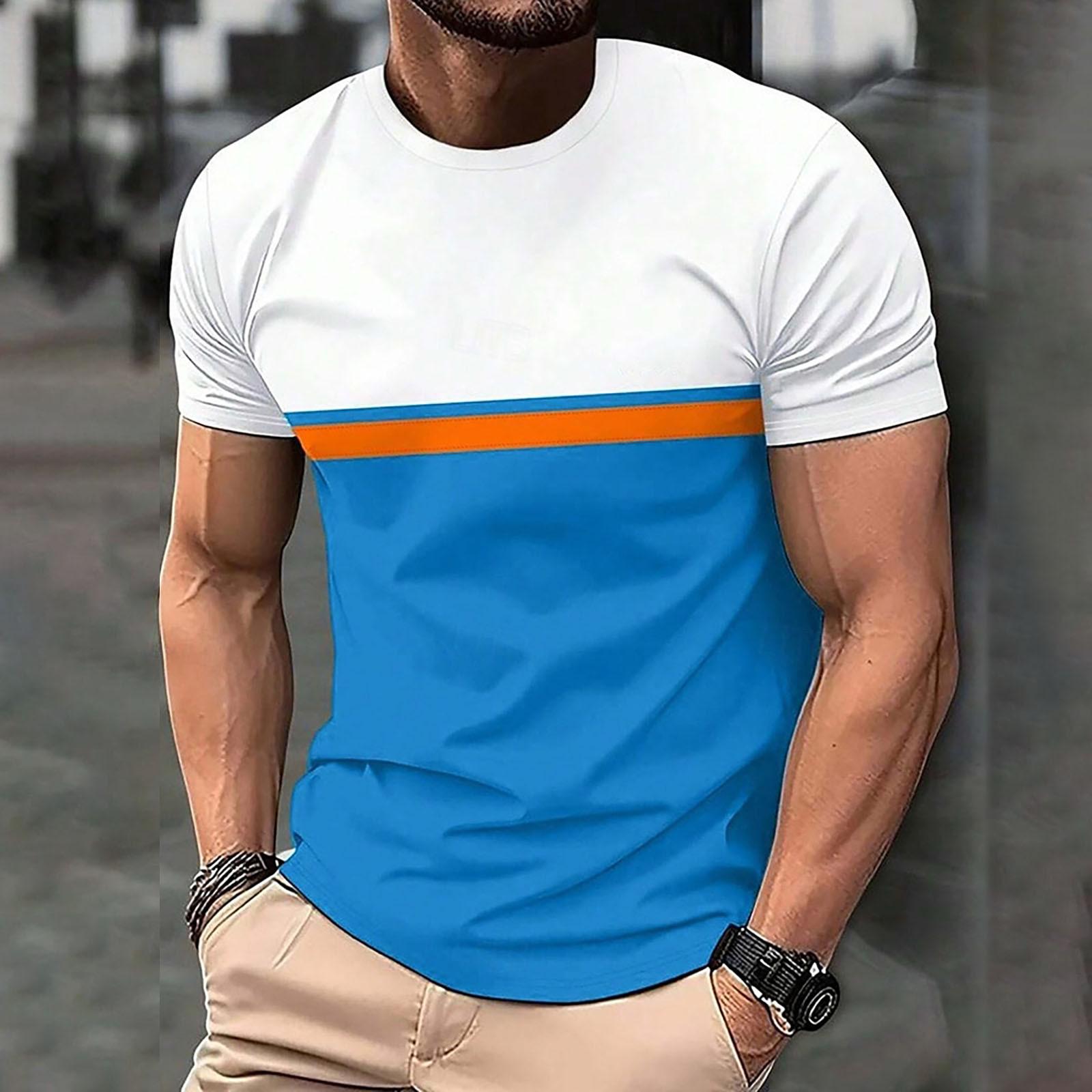 

Мужская футболка Футболки с графическим текстом Pool3D печать Уличная повседневная одежда с короткими рукавами и принтом Базовая одежда XXL