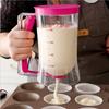 Foldable Batter Dispenser - Pancake/Cupcake/Waffle Batter Separator with 6 Nozzles, Non-Drip Precision Pouring Tool for Baking