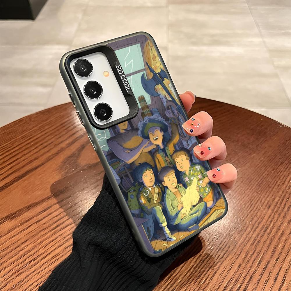The Goonies Phone Case For Samsung Galaxy S24 S23 S22 S21 S20 Note20 Ultra Plus Fe colored silver Cover