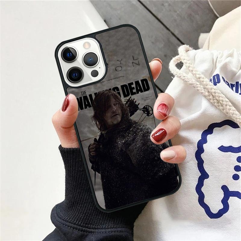 Daryl Dixon Wings Zombie Phone Case For iPhone 17 Air 15 16 Cover  11 13 14 Pro Max 12 Plus Max Fundas