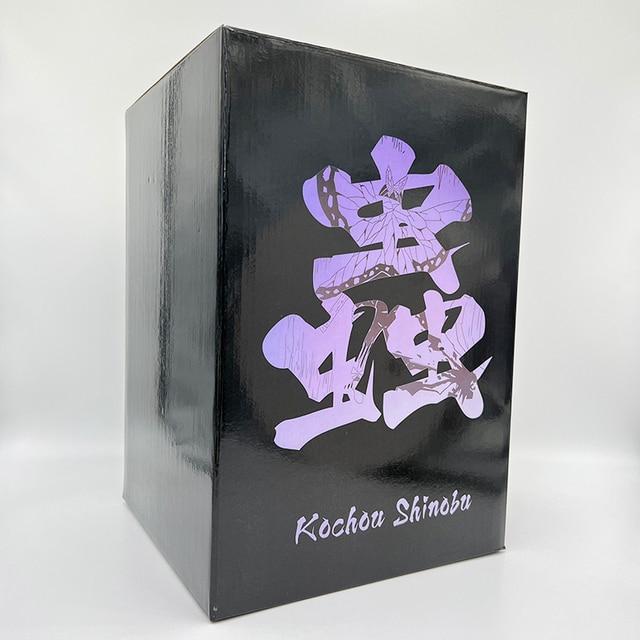 28cm Demon Slayer Kochou Shinobu Anime Figure Kimetsu No Yaiba Action Figure Tanjirou /Zenitsu /Nezuko Figurine Model Doll Toys