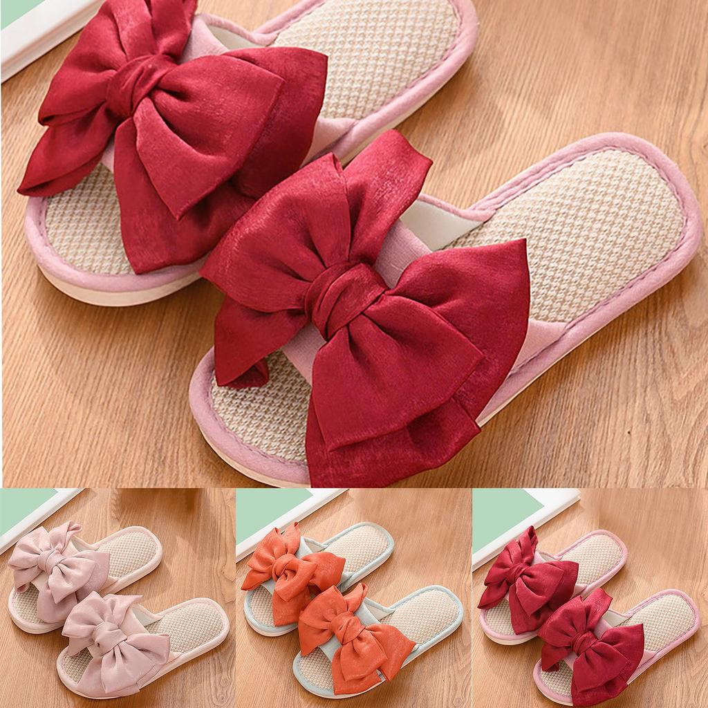 Four Seasons Cute Slippers Home Non Slip Fpir Season Cloth Cotton Colorful Sandals For Women Wedge Slippers Slippers Women Fuzzy