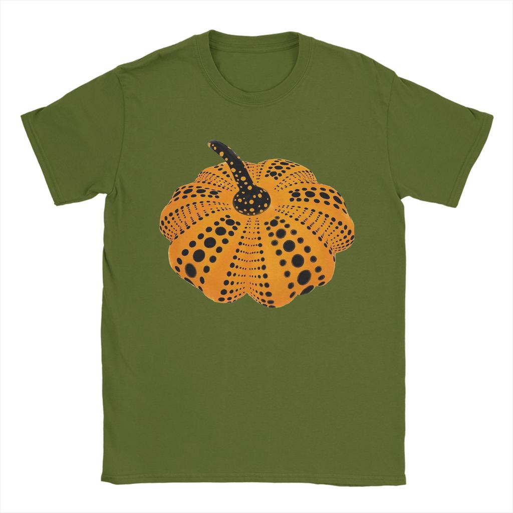 Yayoi KKusama Men T Shirt Novelty Tee Shirt Short Sleeve Crewneck TShirts Cotton Birthday Present Clothing