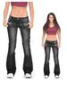 Women's Versatile European & American Skinny Flare Solid Color Trendy Long Jeans