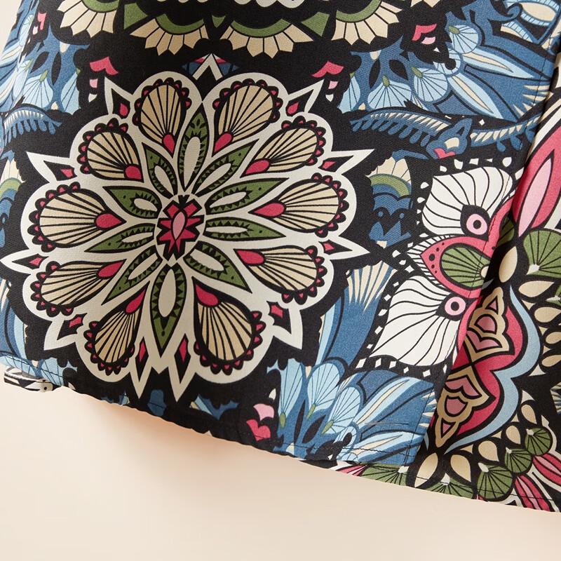 Women's Elegant Printed A-Line Midi Skirt