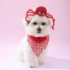 Halloween Pet Costume Dog Cats Neckerchief Cobweb Collar Scarf Pet Birthday Supply Dog Bandana Soft Triangular