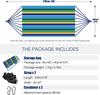 Bawełniany hamak ogrodowy Wygodny hamak materiałowy z paskami na drzewie do zawieszenia Trwały hamak Przenośny hamak o wadze do 450 funtów z torbą podróżną