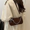 Minimalist Pu Small Square Bag With Chain Strap For Daily Casual Use