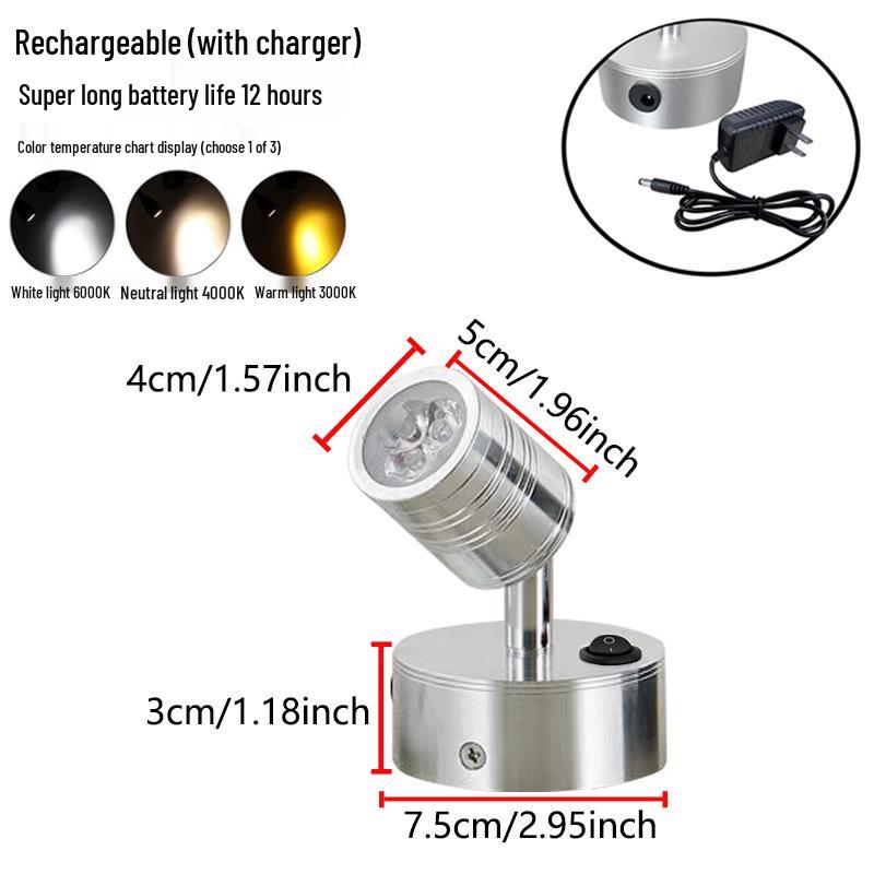 Wireless Jewelry Display Spotlight with Battery
