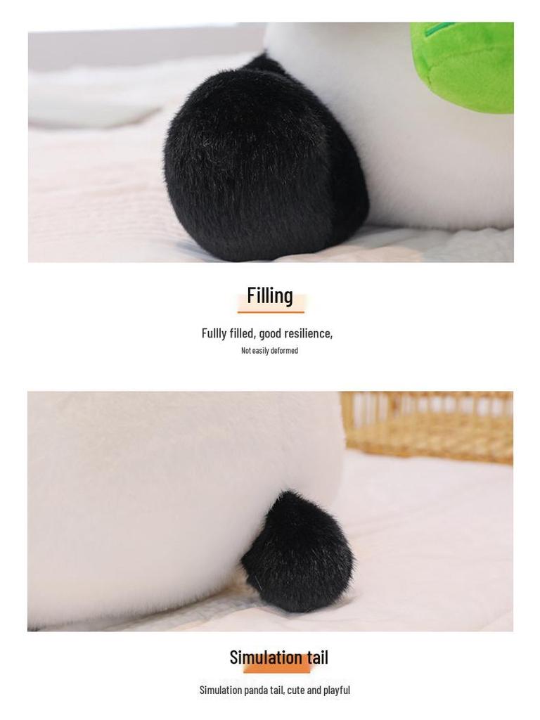 Entzückendes Panda Milchtee Plüschtier Kissen für Mädchen und Kinder