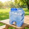 Translucent Water Container with Spigot | Convenient Dispensing Tap, Leakproof Screw Cap,