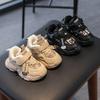 Scarpe vintage alla moda per neonati e bambini piccoli, scarpe da ginnastica invernali per bambini, scarpe in velluto di cotone, scarpe per bambini con suola morbida