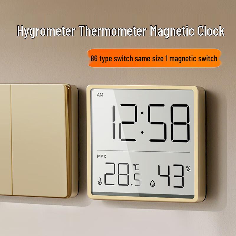 MaShi Hoge-Precisie Digitale Thermo-hygrometer Klok
