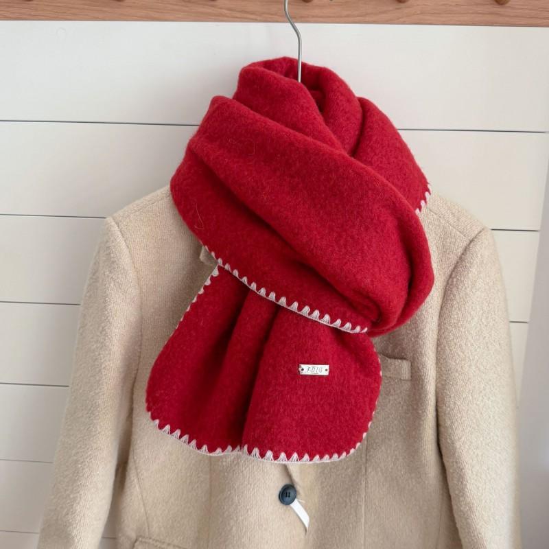 Soft Knit Scarf Women Men Winter Solid Color Warm Lightweight Unisex