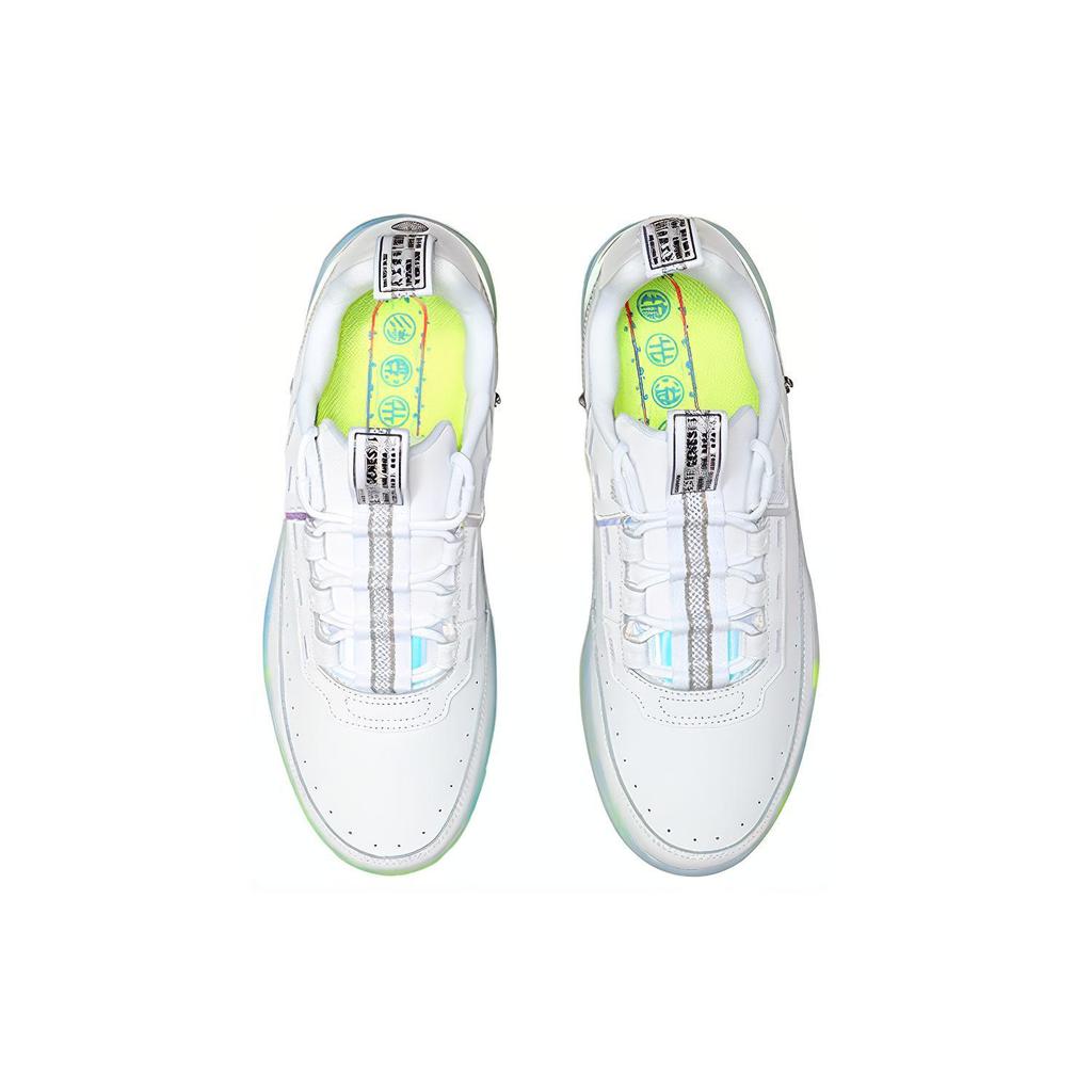 New LiNing Counterflow Anti Slip Wear Resistant Low Top Skateboard Shoes Men's White Gray