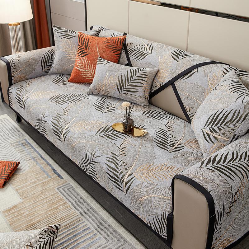 

Высококачественная американская диванная подушка из синели с вышивкой, универсальные нескользящие подушки для сидений Four Seasons, чехол для дивана, спинка, тканевая подкладка для полотенец 70-70