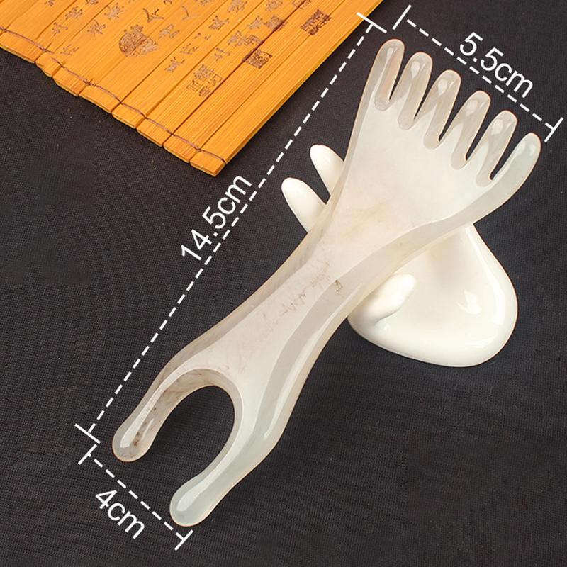 Resin Massage Comb, Manual Head & Face Massager For Scalp Nose Ears Eyes, Lightweight Portable For Home Office Travel