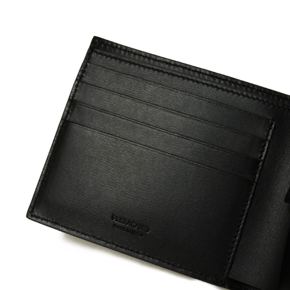 Used 9896 Bifold Wallet 661329 7941 Current RFID coin purse Unused New logo Black Men's from Japan AUTHENTIC
