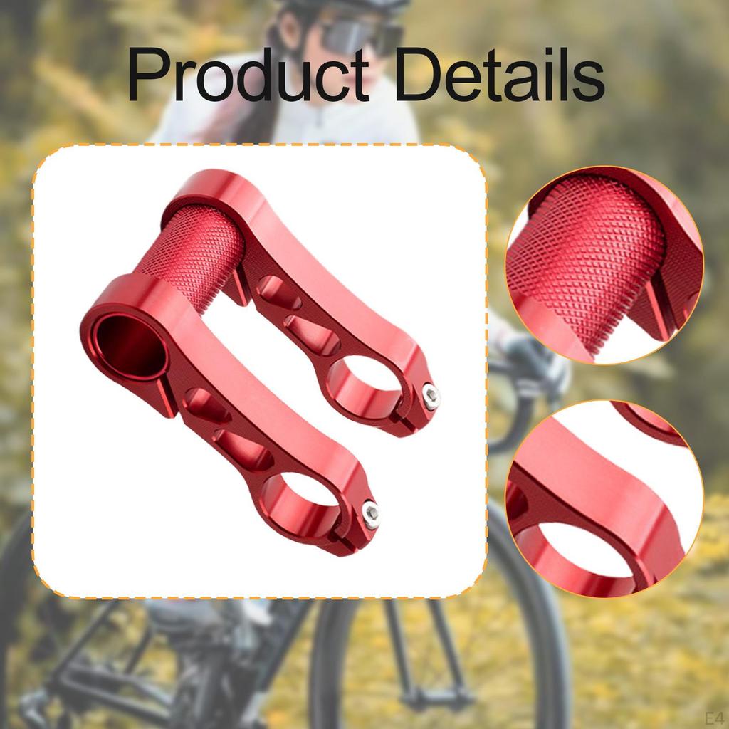 Prodlužovač řídítek, Prodloužení s dvojitou montážní objímkou, Nástavec na představec