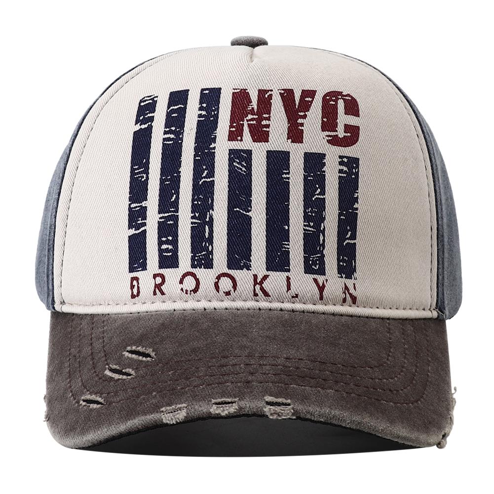 

New Designer Brooklyn Print 5 Panel Baseball Cap Men Cotton Snapback Hat Hip Hop Vintage Wide Visor Hats For Women Gorras Adjustable