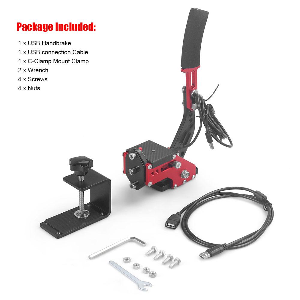 For PS4 PS5 PC USB Handbrake For SIM Racing Games For Logitech G29 Steel & Aluminum RALLY Adjustable For PC Windows DIRT RALLY