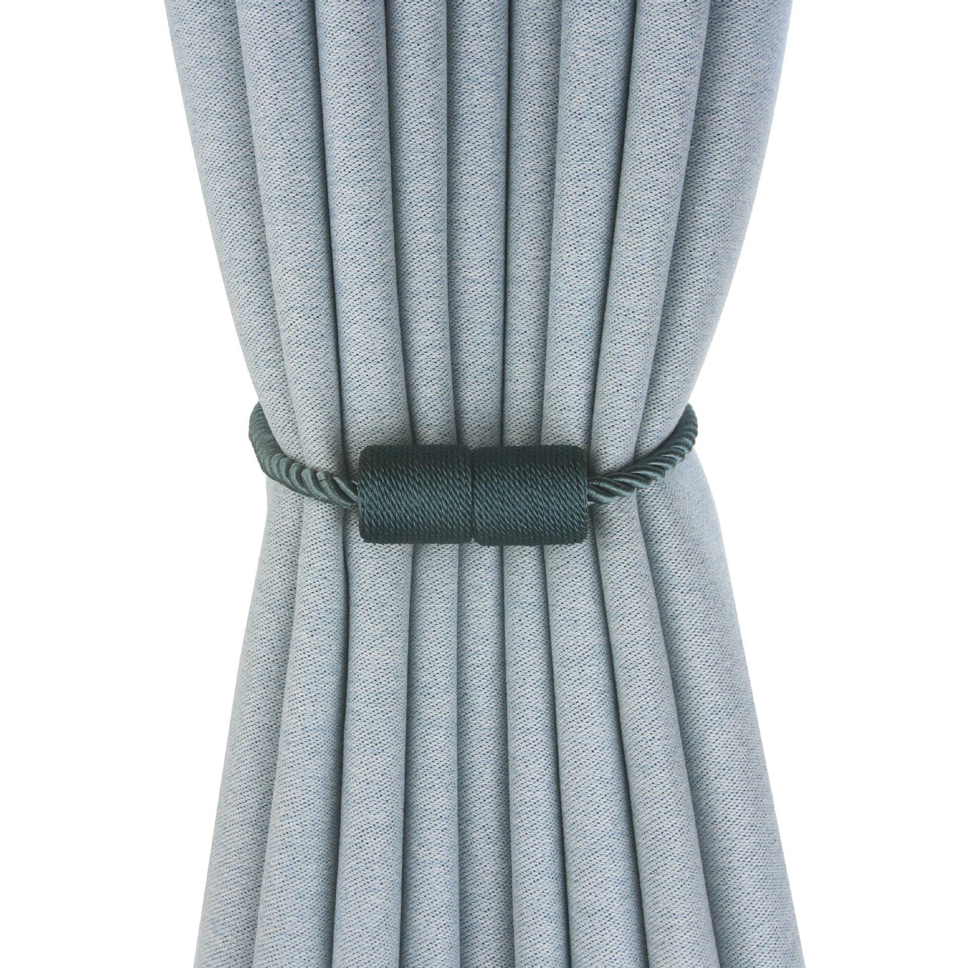 

4pcs Strong Magnetic Curtain Tiebacks Outdoor Elegant Decorative Tie Backs Modern Rope Tiebacks For Drapes Window Curtain Holdba 2pcs озеро синього кольору