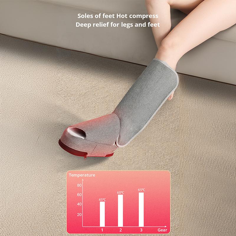 Wireless Air Compression Foot Massage Hot Compress Calf Leg Massage Relaxes Leg Muscles and Relieves Pain