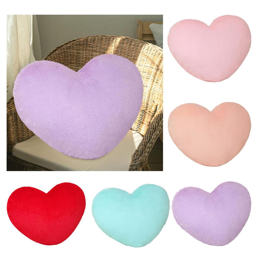 Heart-shaped Decorative Pillow, Breathable Bedside Cushion, Ornament for Sofa,
