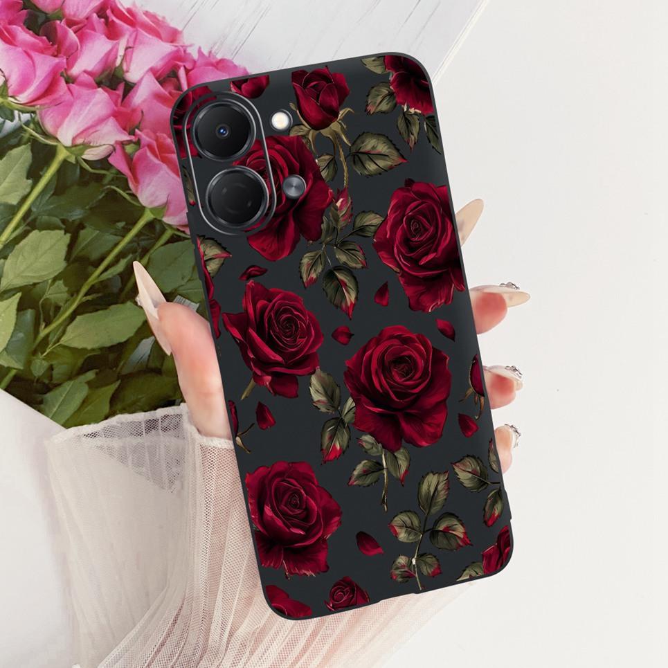 Flower Butterfly Luxury Girly Fashion Casing For Tecno Spark GO 3 GO3 KN3 Phone Case Soft Slim Matte Silicone TPU Back Cover