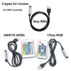 USB port 5V mini 3key mini  17key 24key 4Pin RGB LED strip light RF Controller Control Dimmer for 5050 3528 2835 Strip Lights