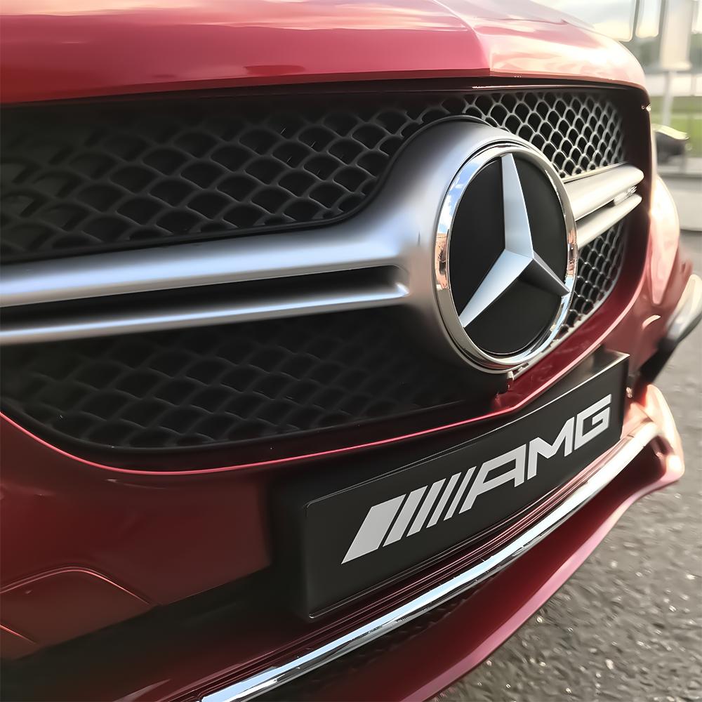 3D ABS Car Emblem Front Grille Badge Replacement Decoration Cover For Mercedes Benz Auto Modification Accessories